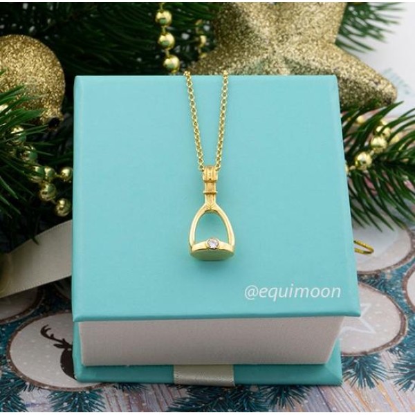 Подвеска Стремя 2 со Swarovski, EQUIMOON Россия, код EMN_00104 Подвеска Стремя 2 со Swarovski, EQUIMOON Россия, код EMN_00104