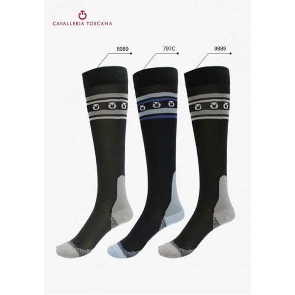 Гольфы CT Lightweight Stripe, Cavalleria Toscana Италия, код CZN035AB035