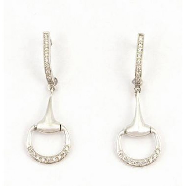 Серьги Трензель 6 с англ. замком и Swarovski, EQUIMOON Россия, код EMN_00218